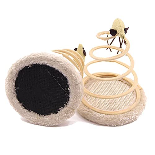 KittuPet Cat Toy Plush Spring Cat Scratch Board False Mouse